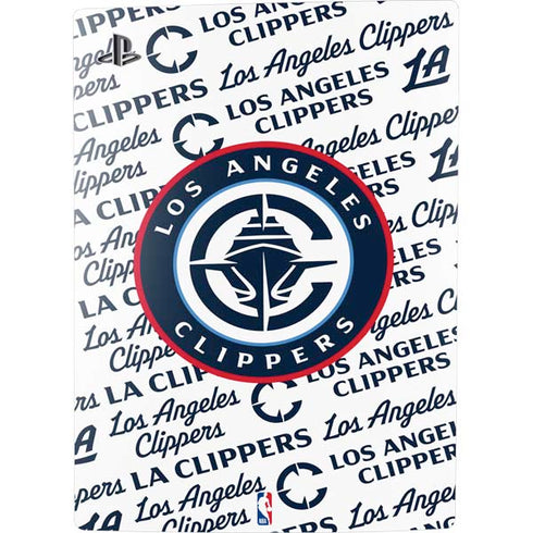 NBA Los Angeles Clippers Blast Text PS5 Digital Edition Console Skin
